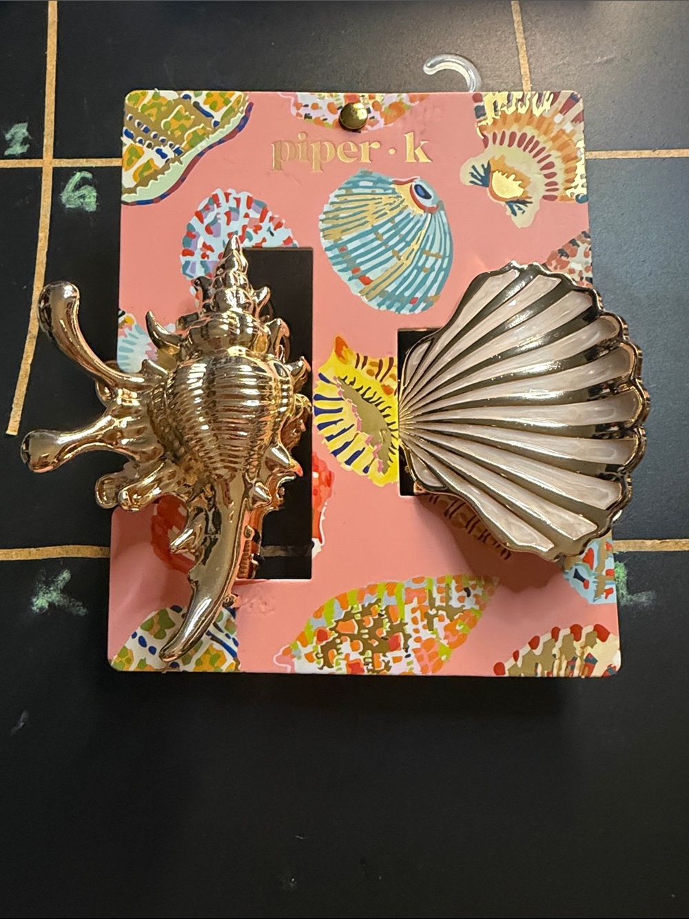 piper.k Gold Shell & Conch Hair Clips - Gold Accent Hair Accessories